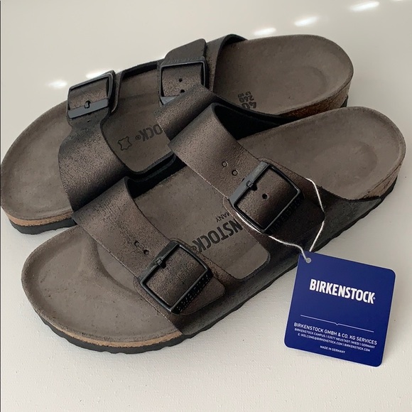 Birkenstock Shoes - Birkenstock Arizona Metallic Black Sandals 40 NEW
